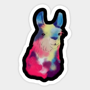 Cute Galactic Llama Space Exploration Lama Sticker